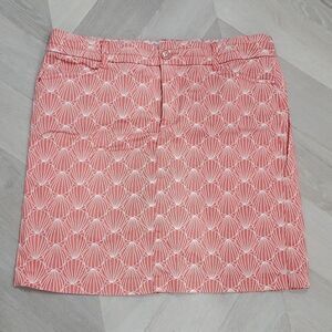 Intro Skort Tennis Golf Pickleball Coral/White Women's Sz 10